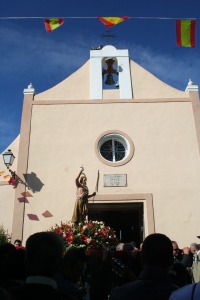 San Juan antes de entrar en la ermita. Santa Gertrudis (Lorca)