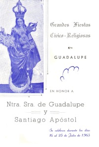 Programa de fiestas de 1965 [Fiestas de Guadalupe]