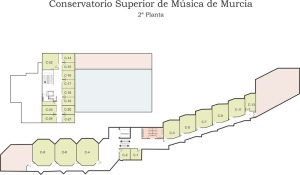 Plano de la Segunda Planta del Conservatorio