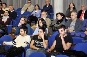 Pblico asistente a la proyeccin de las obras finalistas y al acto de entrega de premios del 2 Festival de Cortometrajes en Alta Definicin Regin de Murcia