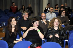 Los finalistas antes del acto de entrega de premios 