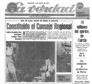 Titular de La Verdad: "Constituido el Consejo Regional"