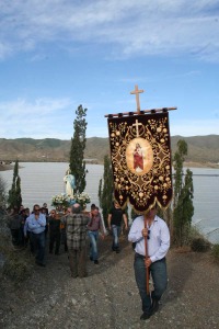 El estandarte gua de la procesin. El Garrobillo (guilas)