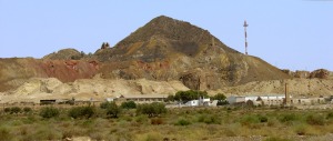 La alteracin hidrotermal de las dacitas gener las mineralizaciones del distrito minero de Mazarrn, como las del cabezo de San Cristbal 