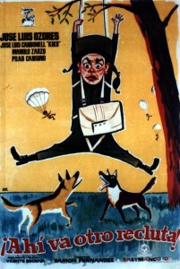Cartel Promocional de Ah va otro recluta! de Ramn Fernndez (1960)