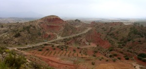 Panormica del paraje de Los Colorados desde el mirador del Parque Vicente Blanes 