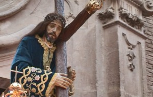 'Jes�s del Gran Poder' a la Salida de la iglesia de San Nicol�s de Bari 
