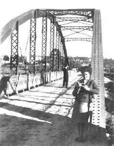 El puente de hierro en 1963.
