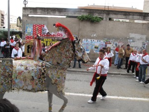 Caballo concursante de la Pea El Zambra 