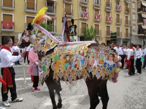 Caballo concursante de la Pea Gaviln 