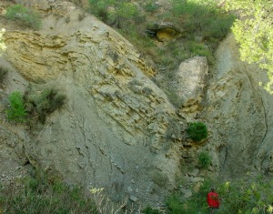 Paleodeslizamiento cretcico plegado por la orogenia Alpina 