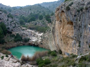 Panormica del entorno del Charcn. Desde de aqu se deriva el agua de Perea para regado 