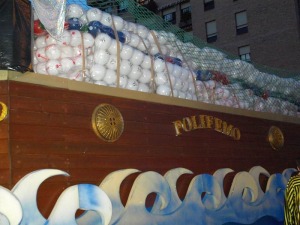 Carrozas del desfile Entierro de la Sardina 