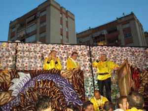 Carrozas del desfile Entierro de la Sardina 