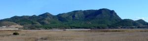 Panormica del monte de las Cenizas desde la baha de Portmn 