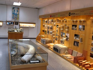 Algunos museos geolgicos muestran la importancia de la geodiversidad como recurso imprescindible para la sociedad. Museo geolgico de la Escuela Politcnica de Catalua, Manresa 