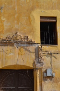 Detalle de la fachada del Colegio de San Francisco 