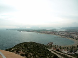 Vista desde el Castillo de San Juan de las guilas hacia el Oeste, al fondo Almera 