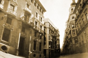 Calle Trapera desde la Plaza de Santo Domingo 