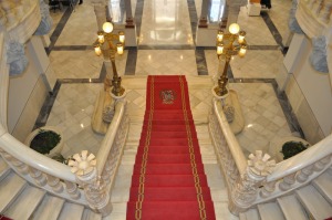Escalera vista desde arriba 