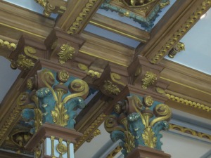 Detalle columnas del vestbulo 