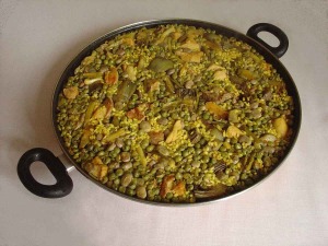 Paella de verduras