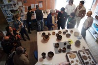 El consejero de Cultura y Turismo, Pedro Alberto Cruz, durante su visita a La Bastida