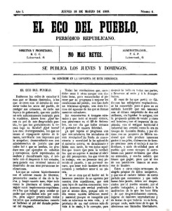 El Eco del Pueblo. Siglo XIX