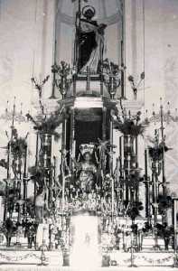 Altar mayor de Santo Domingo con imagen del Nio. Posterior a 1936.