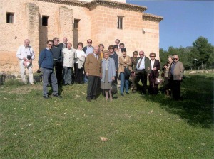 Julio Mas Garca, en Ermita de La Encarnacin de Caravaca de la Cruz, con los acadmicos