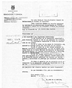 Autorizacin a  Julio Mas Garca para excavar en Punta de Algas, Bajo de la Campana y Bajo de Dentro
