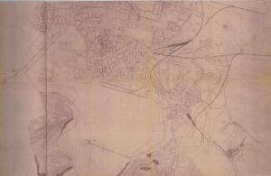 Plano de la zona de Cartagena comprendida entre Faro de Curra y Lo Campano (1969)