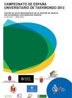 Cartel. Campeonato de Espa�a Universitario de Taekwondo