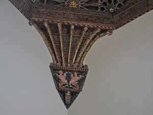 Iglesia de Santiago-detalle artesonado 