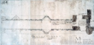 Planta y alzado del Puente Viejo de Murcia