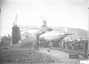 REGRESO AL PUERTO DE CARTAGENA DEL SUBMARINO PERAL DESDE CDIZ, 1929 