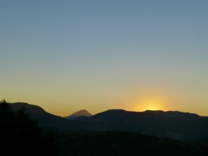 Despus del recorrido, de vivir y sentirse parte de una pizca de la historia geolgica de Moratalla, esperar el atardecer en alguna cima de la Sierra de Villafuerte, es el mejor premio