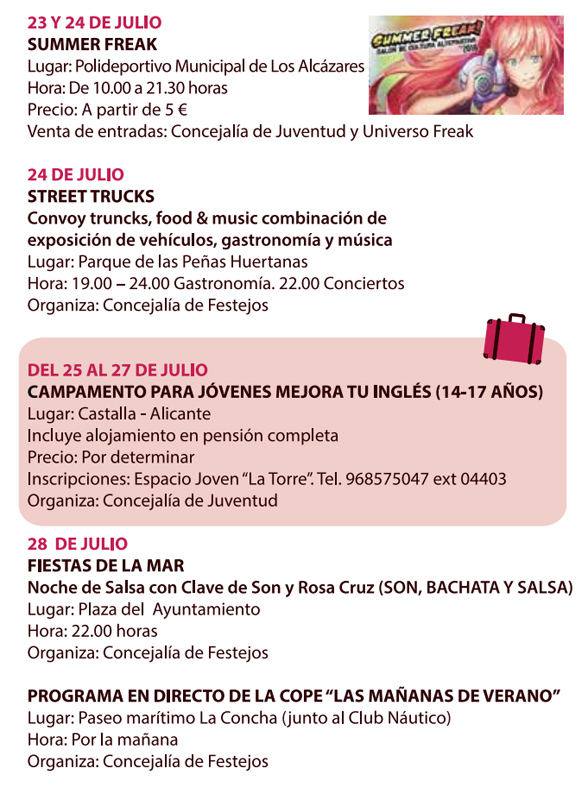 verano en los alcazares