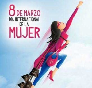 Cartel 8 de marzo. Da Internacional de la Mujer