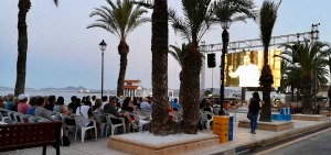 Proyeccin de la pera 'Madama Butterfly' en el Mar Menor