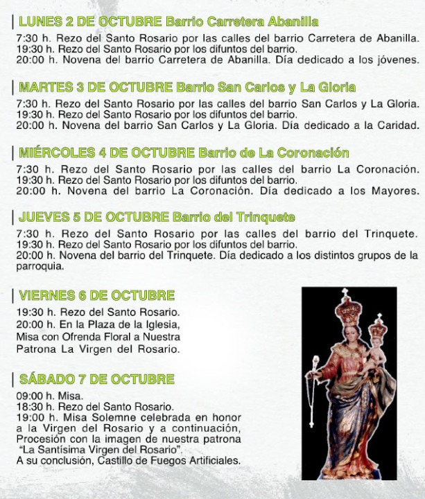 Programación religiosa Santomera