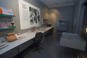 Sala de restauracin del Museo Arqueolgico de Murcia