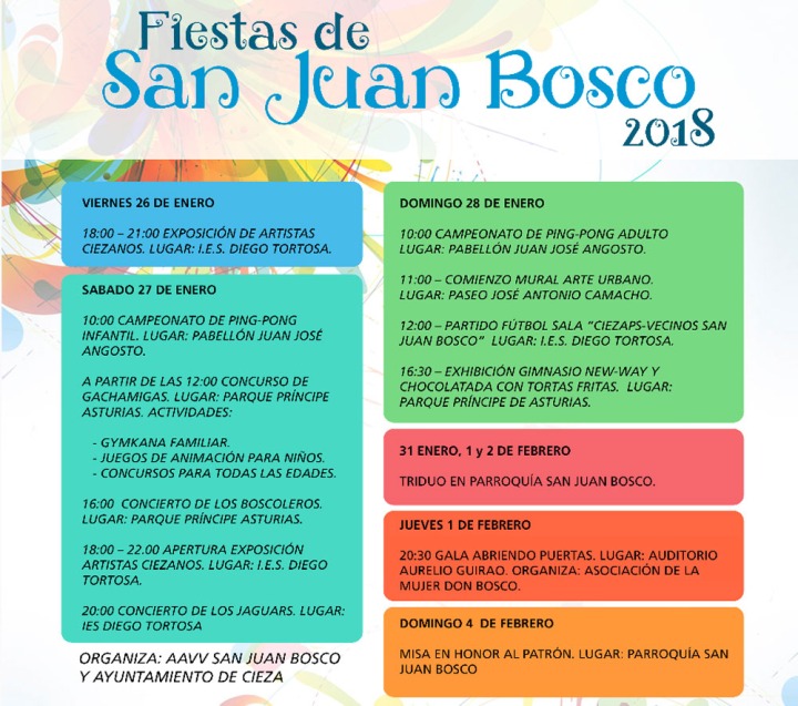 Fiestas del Barrio de San Juan Bosco 2018