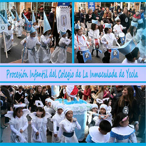 Procesin infantil del Colegio de la Inmaculada - Yecla 2018