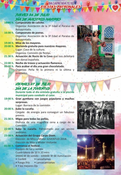 Fiestas Balsapintada 2018