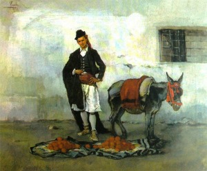 El naranjero de Algezares, obra de Eduardo Rosales Gallinas