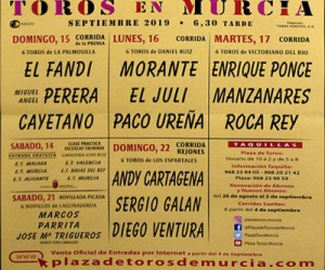 Feria Taurina de Murcia. Cartel
