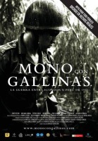 mono con gallinas