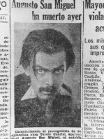 AUGUSTO SAN MIGUEL HA MUERTO AYER