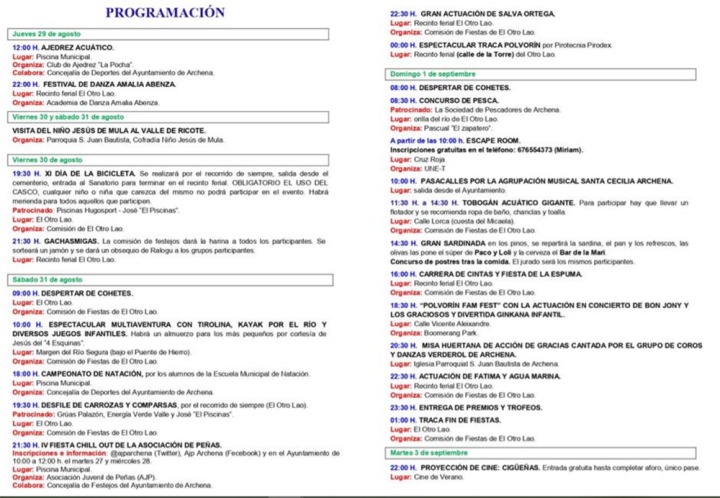Fiestas de El Otro Lao y El Polvorín 2019